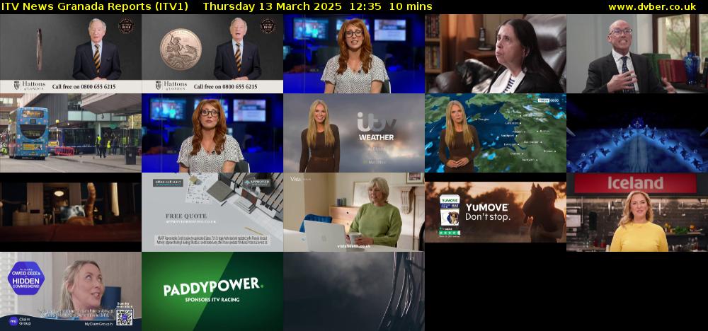 ITV News Granada Reports (ITV1) Thursday 13 March 2025 12:35 - 12:45