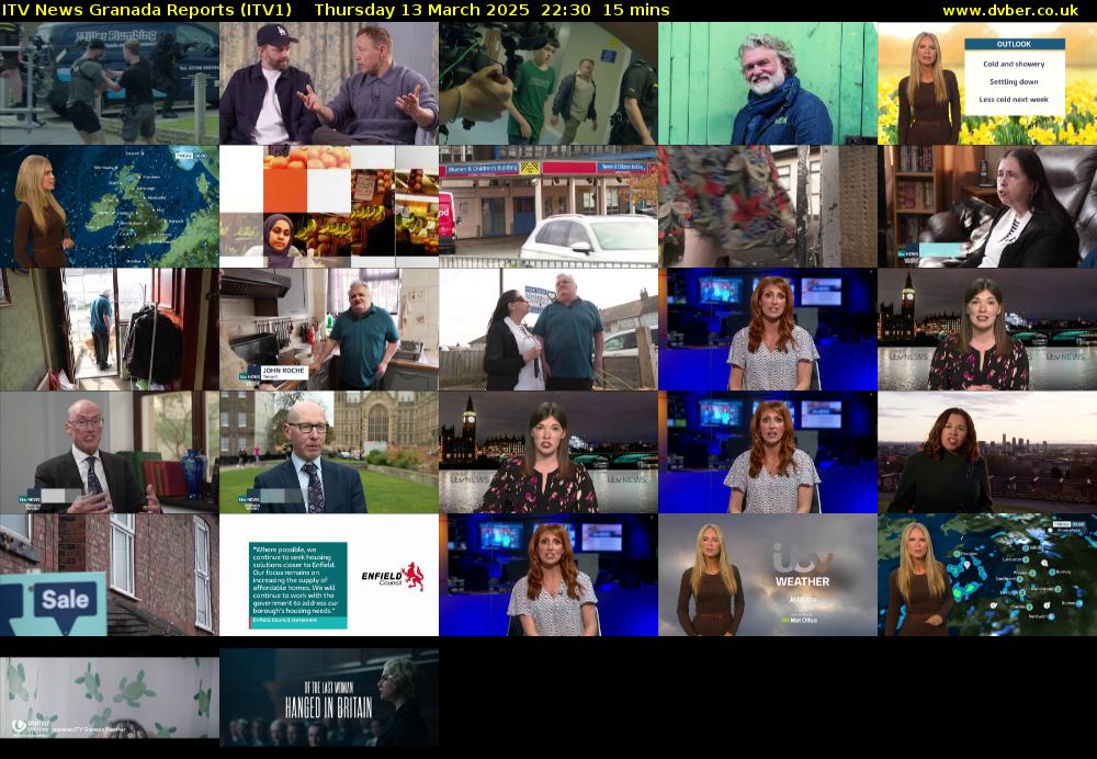 ITV News Granada Reports (ITV1) Thursday 13 March 2025 22:30 - 22:45