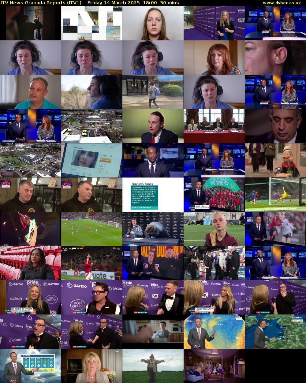 ITV News Granada Reports (ITV1) Friday 14 March 2025 18:00 - 18:30