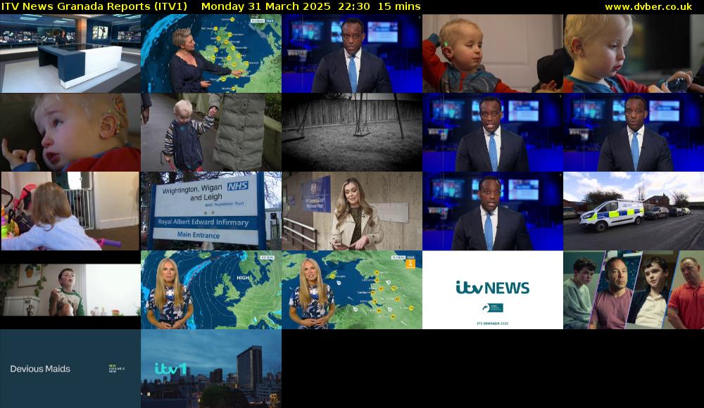 ITV News Granada Reports (ITV1) Monday 31 March 2025 22:30 - 22:45