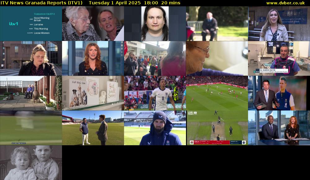 ITV News Granada Reports (ITV1) Tuesday 1 April 2025 18:00 - 18:20