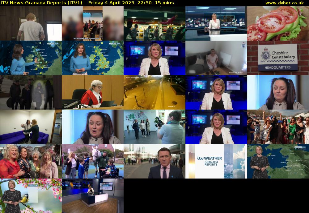 ITV News Granada Reports (ITV1) Friday 4 April 2025 22:50 - 23:05
