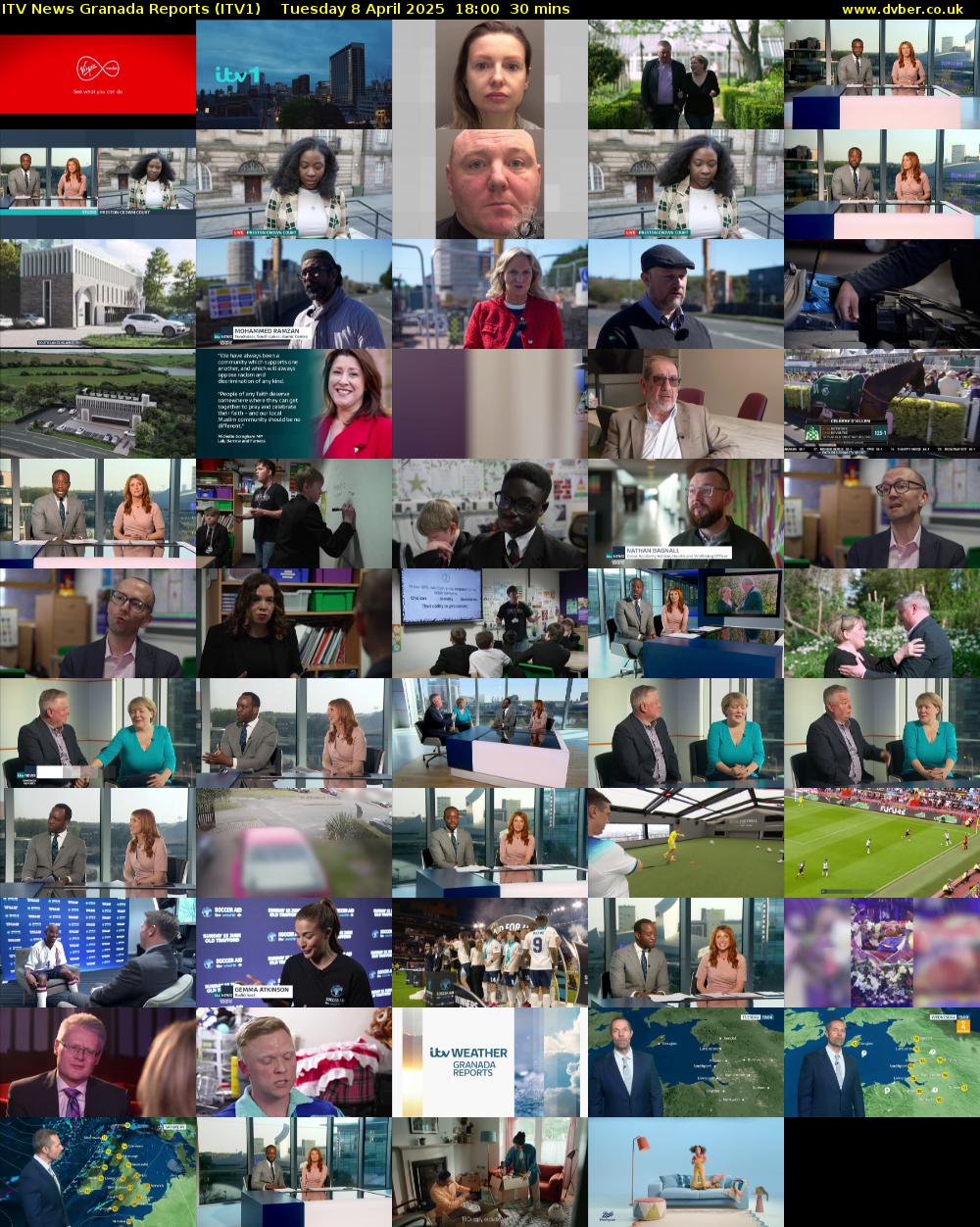 ITV News Granada Reports (ITV1) Tuesday 8 April 2025 18:00 - 18:30