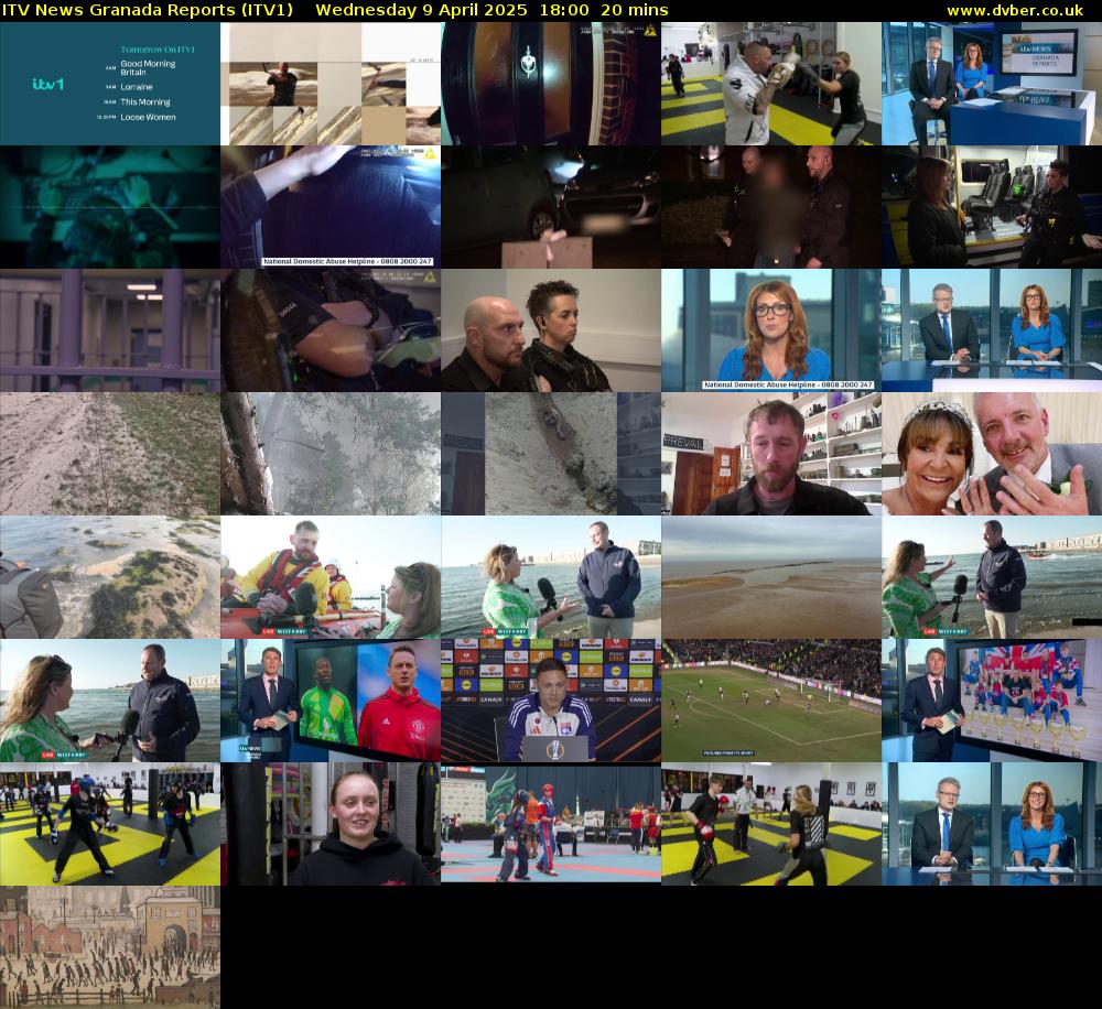 ITV News Granada Reports (ITV1) Wednesday 9 April 2025 18:00 - 18:20