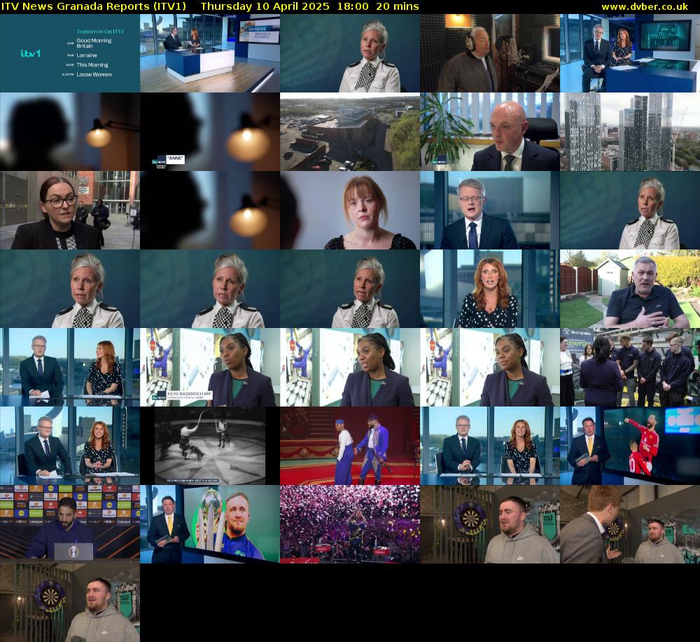 ITV News Granada Reports (ITV1) Thursday 10 April 2025 18:00 - 18:20