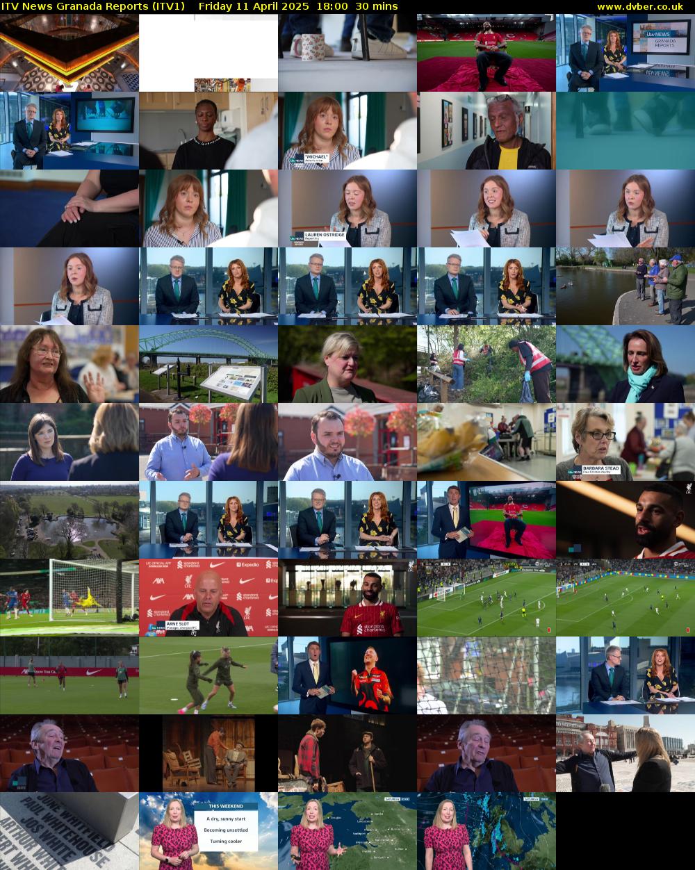 ITV News Granada Reports (ITV1) Friday 11 April 2025 18:00 - 18:30