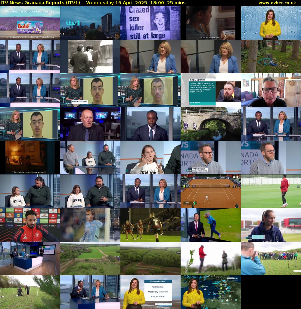 ITV News Granada Reports (ITV1) Wednesday 16 April 2025 18:00 - 18:25
