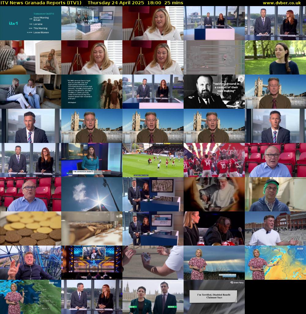 ITV News Granada Reports (ITV1) Thursday 24 April 2025 18:00 - 18:25