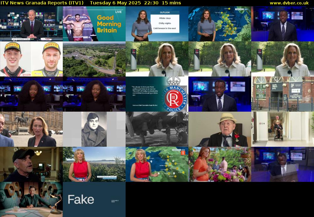 ITV News Granada Reports (ITV1) Tuesday 6 May 2025 22:30 - 22:45