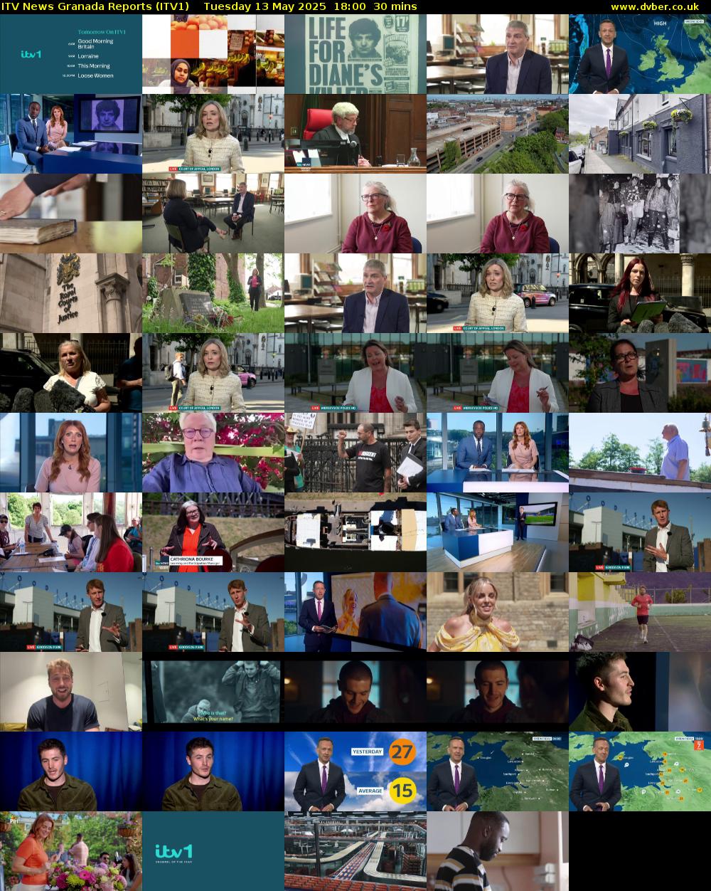 ITV News Granada Reports (ITV1) Tuesday 13 May 2025 18:00 - 18:30