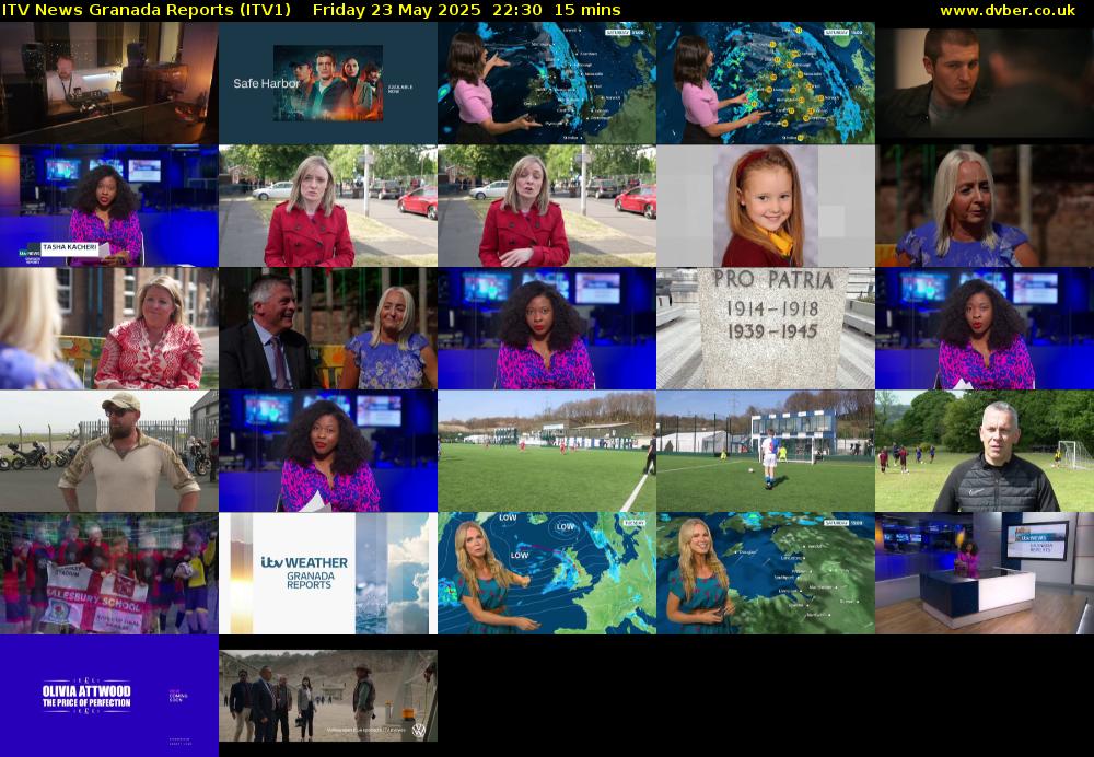 ITV News Granada Reports (ITV1) Friday 23 May 2025 22:30 - 22:45