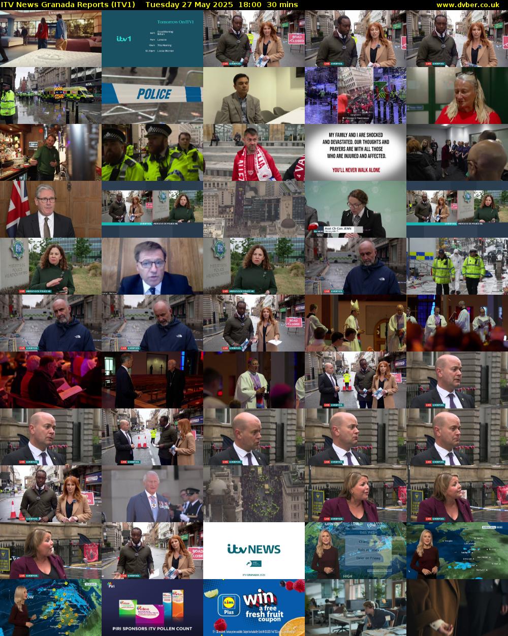ITV News Granada Reports (ITV1) Tuesday 27 May 2025 18:00 - 18:30
