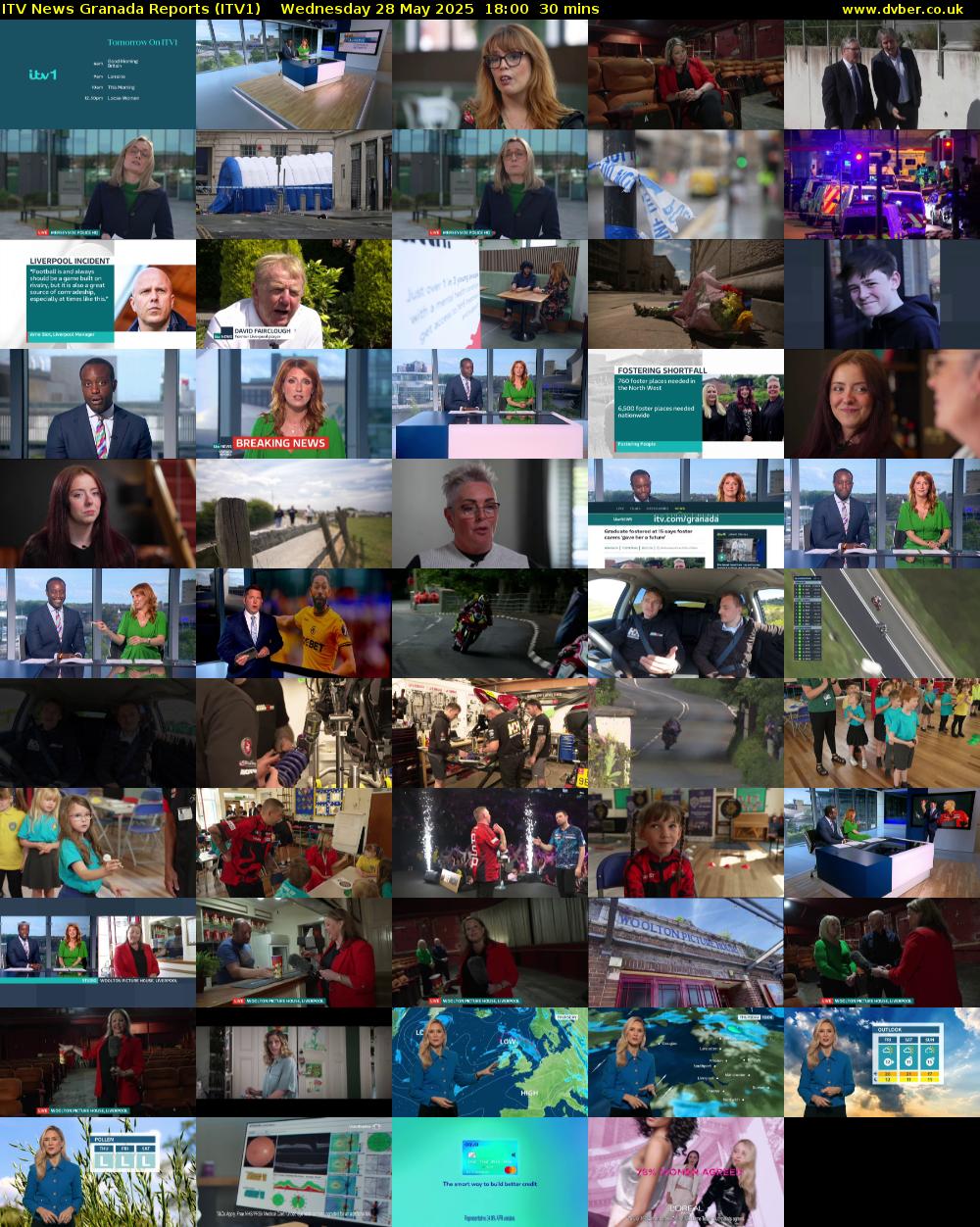 ITV News Granada Reports (ITV1) Wednesday 28 May 2025 18:00 - 18:30