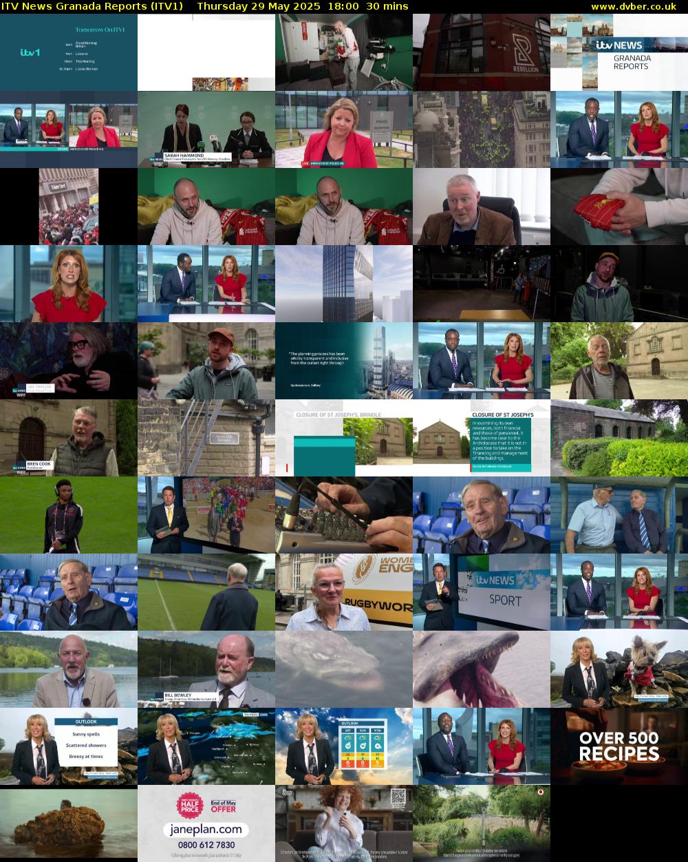 ITV News Granada Reports (ITV1) Thursday 29 May 2025 18:00 - 18:30
