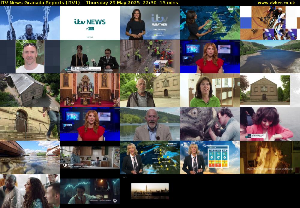 ITV News Granada Reports (ITV1) Thursday 29 May 2025 22:30 - 22:45