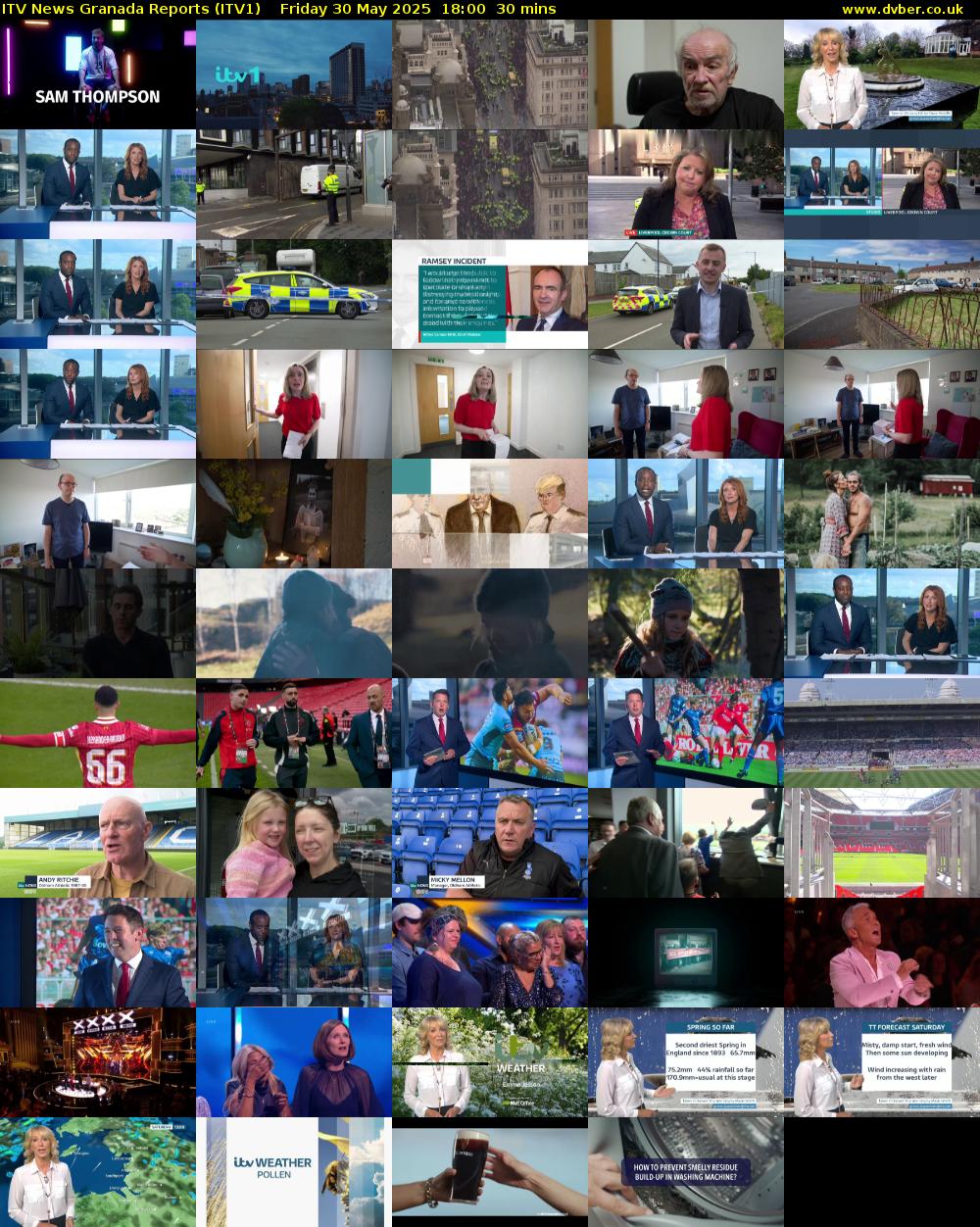 ITV News Granada Reports (ITV1) Friday 30 May 2025 18:00 - 18:30