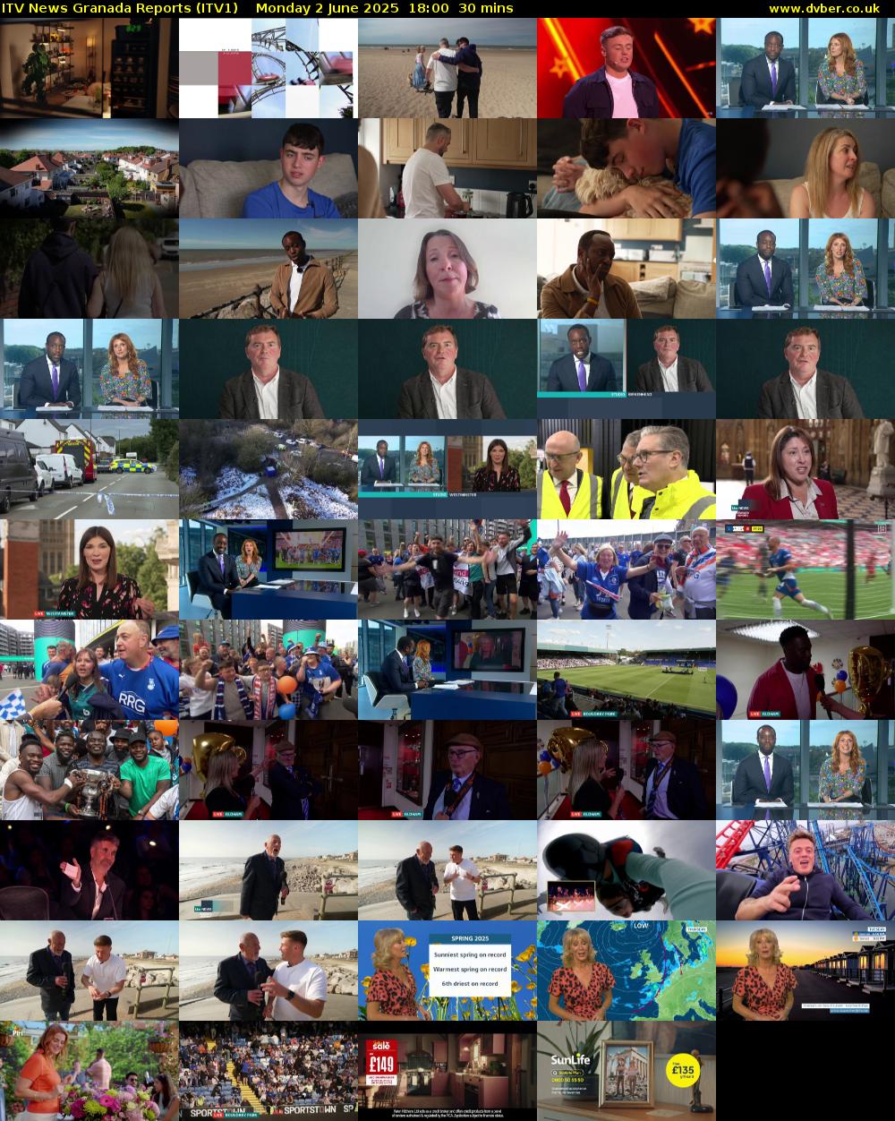 ITV News Granada Reports (ITV1) Monday 2 June 2025 18:00 - 18:30
