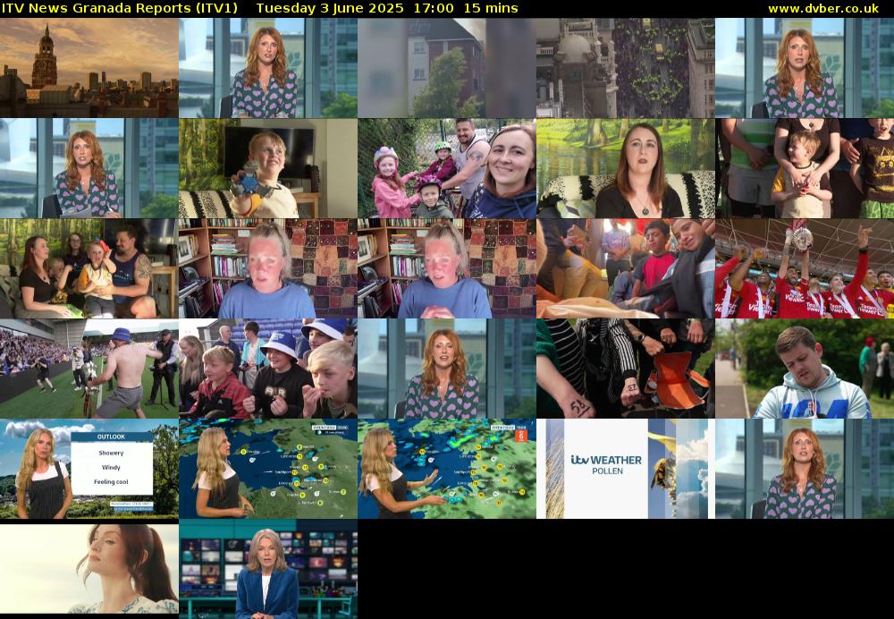 ITV News Granada Reports (ITV1) Tuesday 3 June 2025 17:00 - 17:15