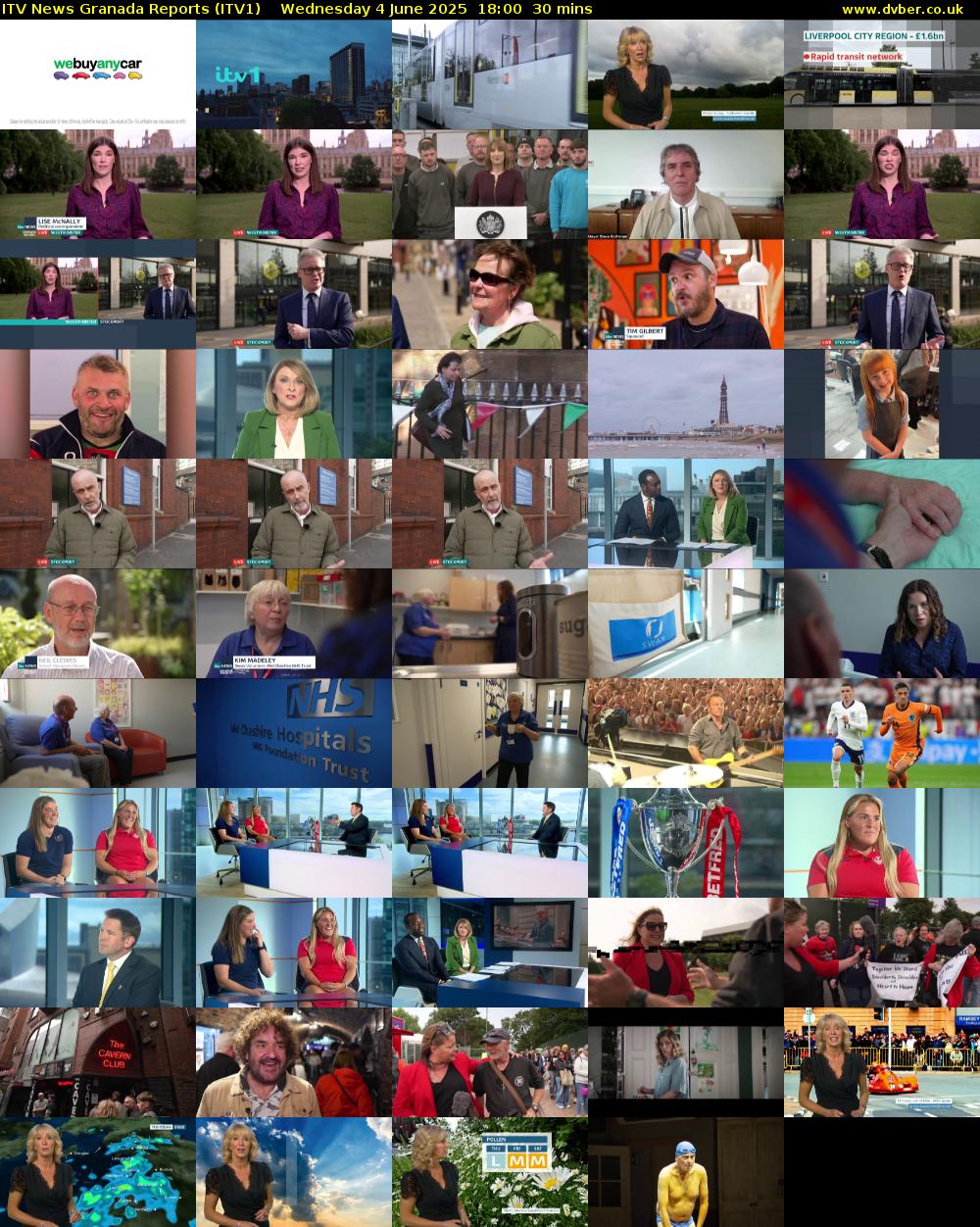 ITV News Granada Reports (ITV1) Wednesday 4 June 2025 18:00 - 18:30