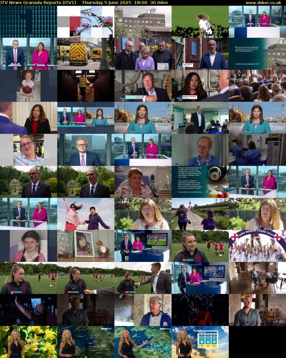 ITV News Granada Reports (ITV1) Thursday 5 June 2025 18:00 - 18:30