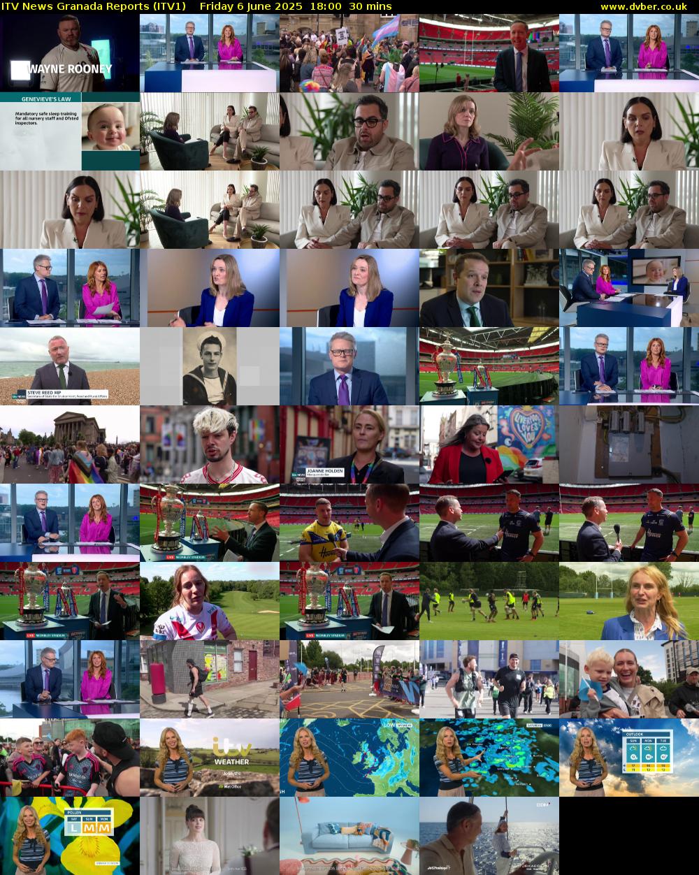 ITV News Granada Reports (ITV1) Friday 6 June 2025 18:00 - 18:30