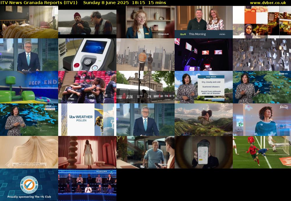 ITV News Granada Reports (ITV1) Sunday 8 June 2025 18:15 - 18:30