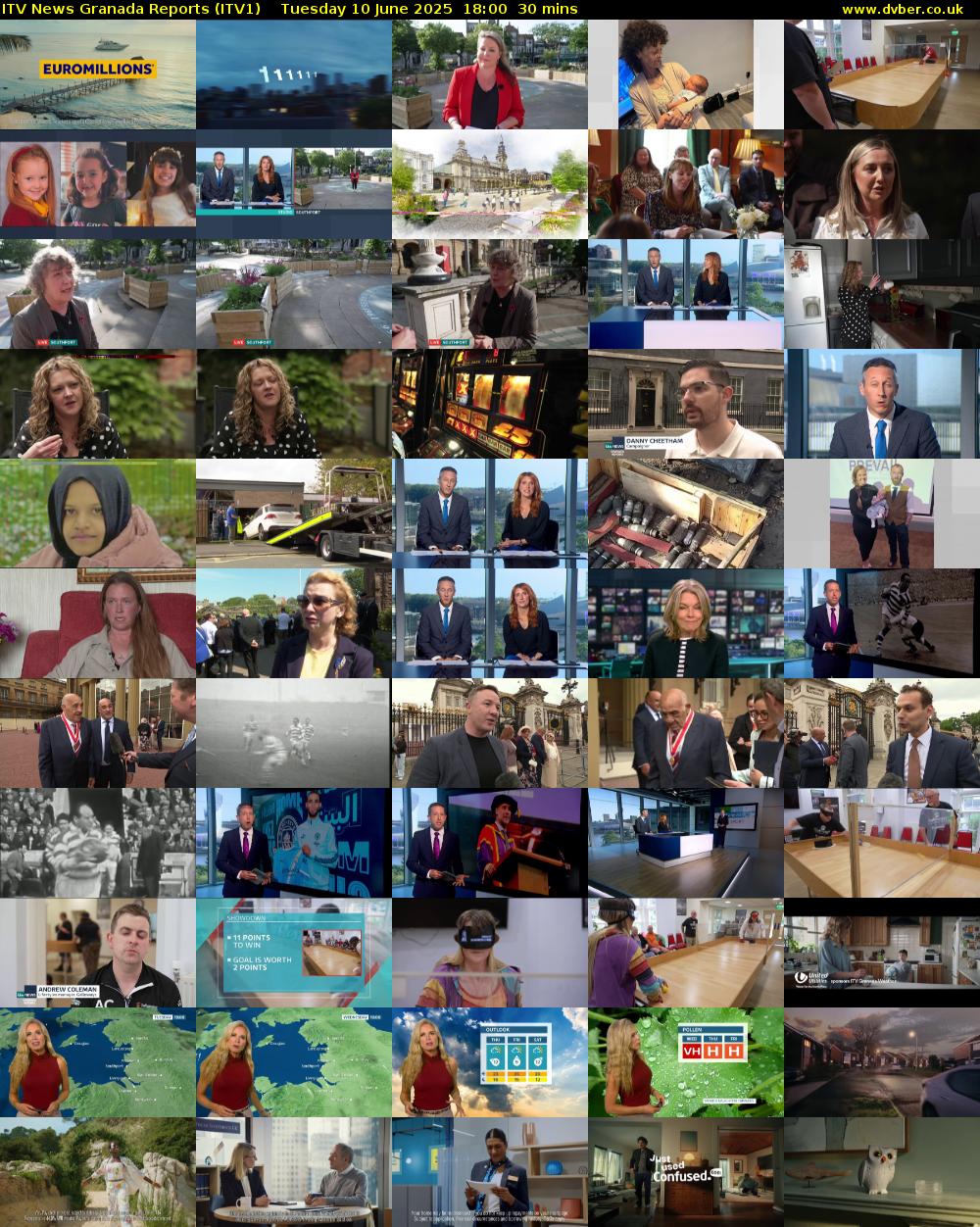 ITV News Granada Reports (ITV1) Tuesday 10 June 2025 18:00 - 18:30