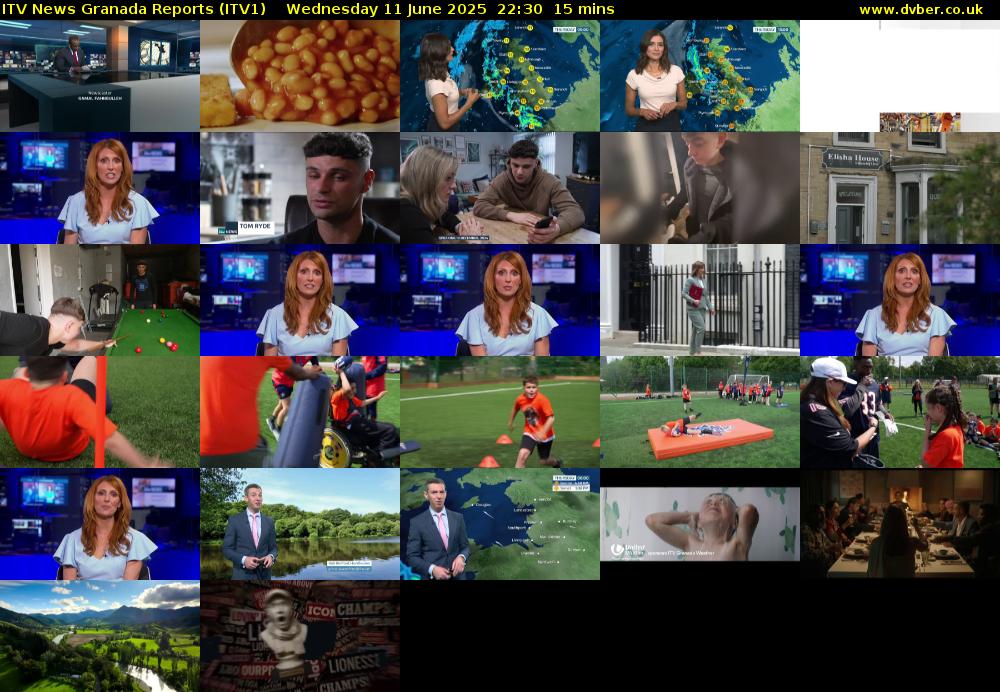 ITV News Granada Reports (ITV1) Wednesday 11 June 2025 22:30 - 22:45