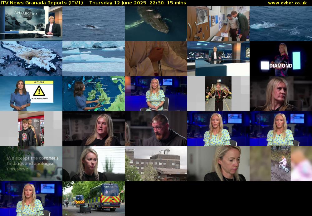 ITV News Granada Reports (ITV1) Thursday 12 June 2025 22:30 - 22:45