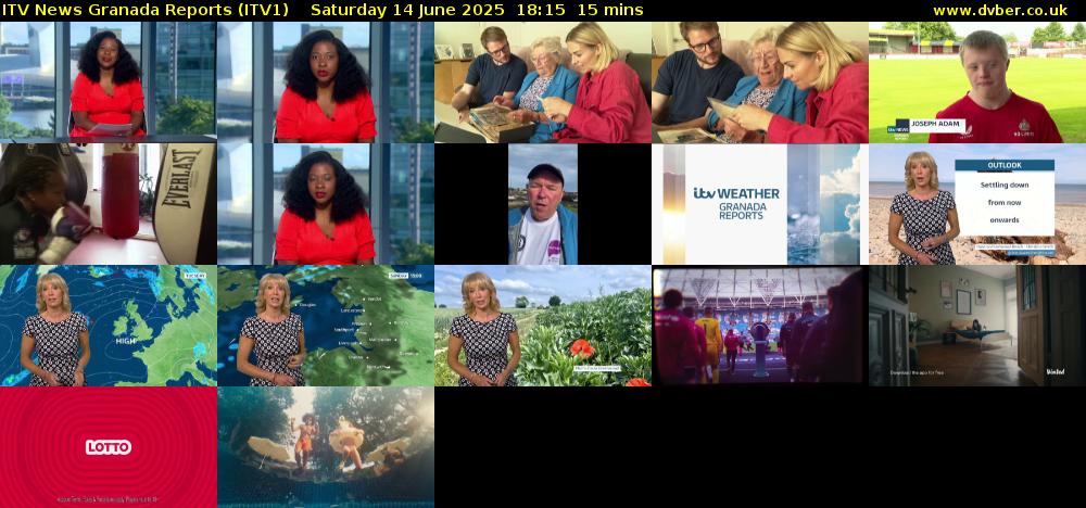 ITV News Granada Reports (ITV1) Saturday 14 June 2025 18:15 - 18:30