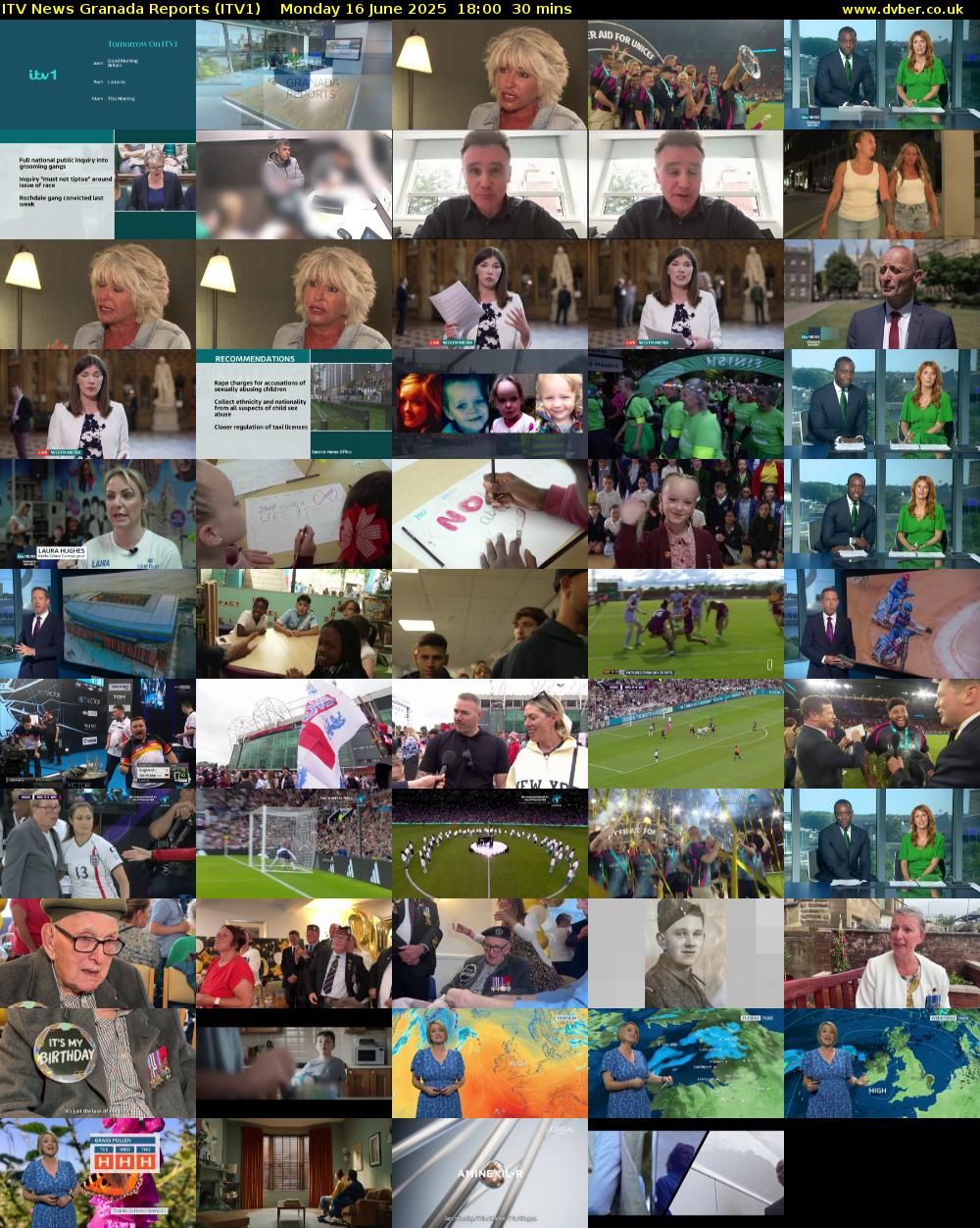 ITV News Granada Reports (ITV1) Monday 16 June 2025 18:00 - 18:30