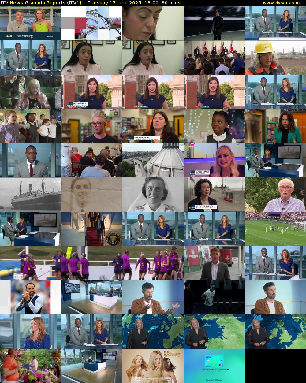 ITV News Granada Reports (ITV1) Tuesday 17 June 2025 18:00 - 18:30