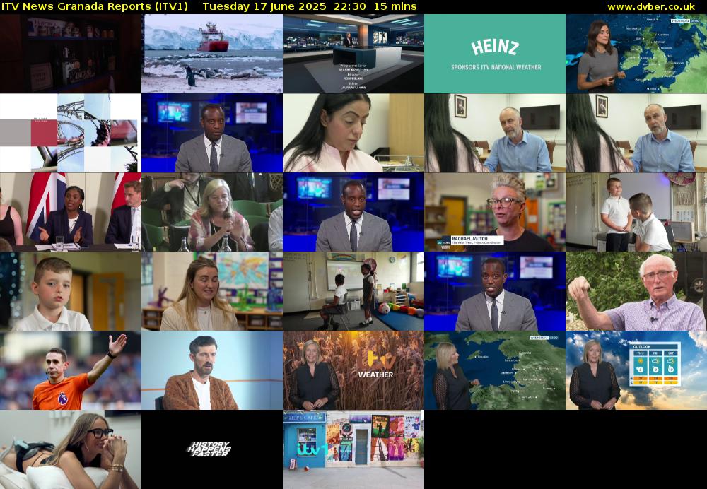 ITV News Granada Reports (ITV1) Tuesday 17 June 2025 22:30 - 22:45