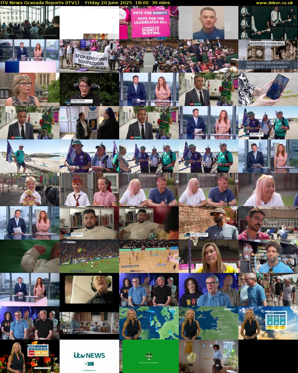 ITV News Granada Reports (ITV1) Friday 20 June 2025 18:00 - 18:30