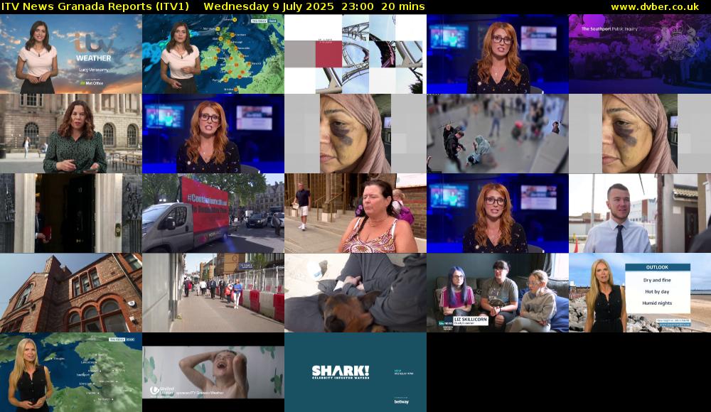ITV News Granada Reports (ITV1) Wednesday 9 July 2025 23:00 - 23:20
