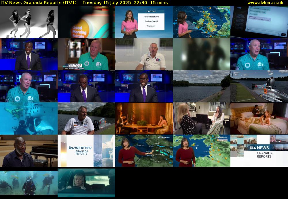 ITV News Granada Reports (ITV1) Tuesday 15 July 2025 22:30 - 22:45
