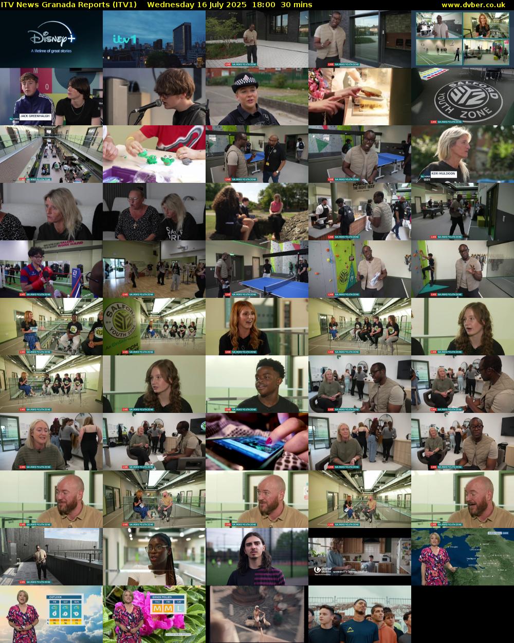 ITV News Granada Reports (ITV1) Wednesday 16 July 2025 18:00 - 18:30