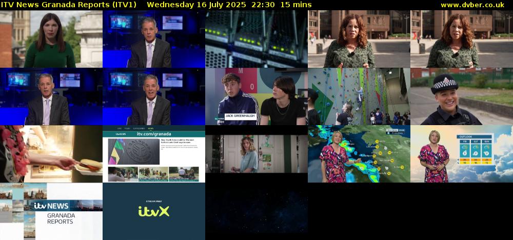 ITV News Granada Reports (ITV1) Wednesday 16 July 2025 22:30 - 22:45