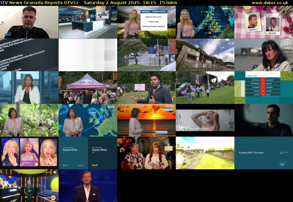 ITV News Granada Reports (ITV1) Saturday 2 August 2025 18:15 - 18:30