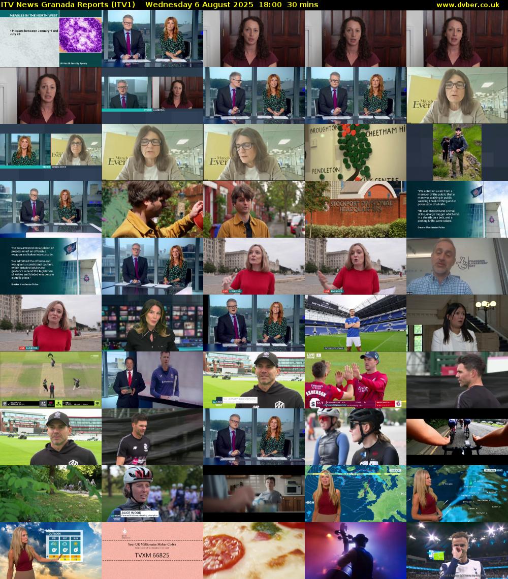 ITV News Granada Reports (ITV1) Wednesday 6 August 2025 18:00 - 18:30