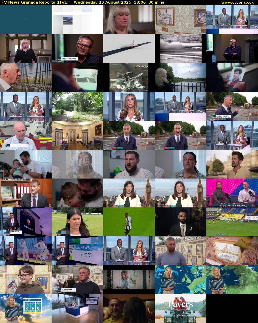 ITV News Granada Reports (ITV1) Wednesday 20 August 2025 18:00 - 18:30