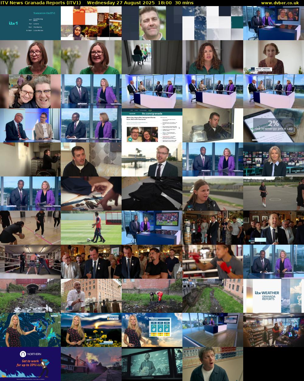 ITV News Granada Reports (ITV1) Wednesday 27 August 2025 18:00 - 18:30