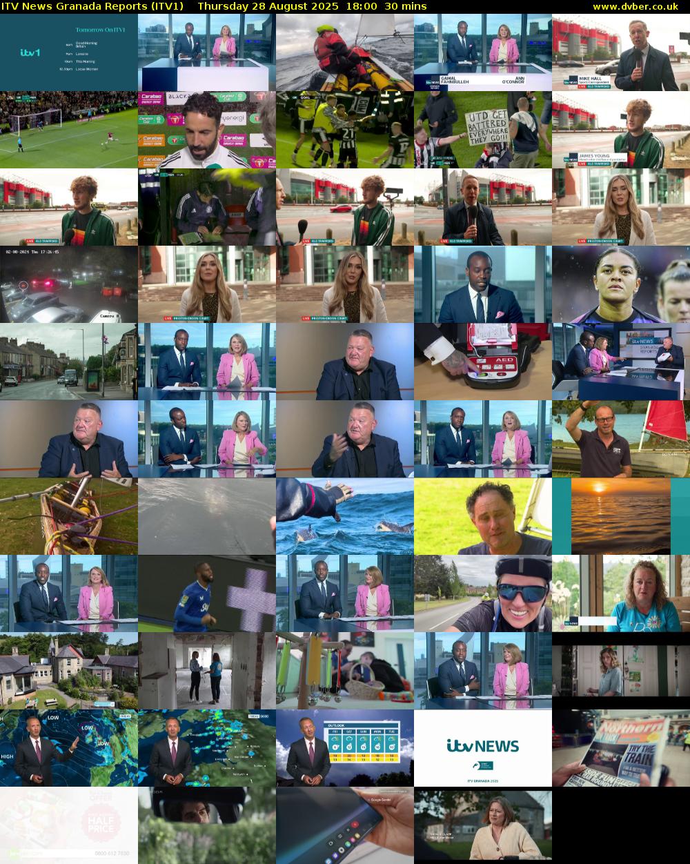 ITV News Granada Reports (ITV1) Thursday 28 August 2025 18:00 - 18:30
