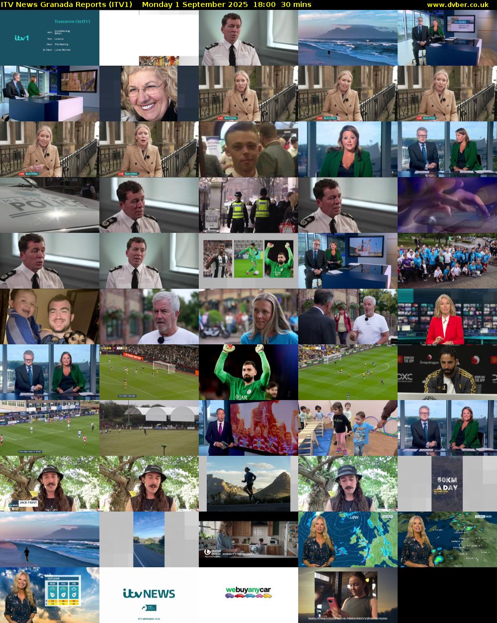 ITV News Granada Reports (ITV1) Monday 1 September 2025 18:00 - 18:30