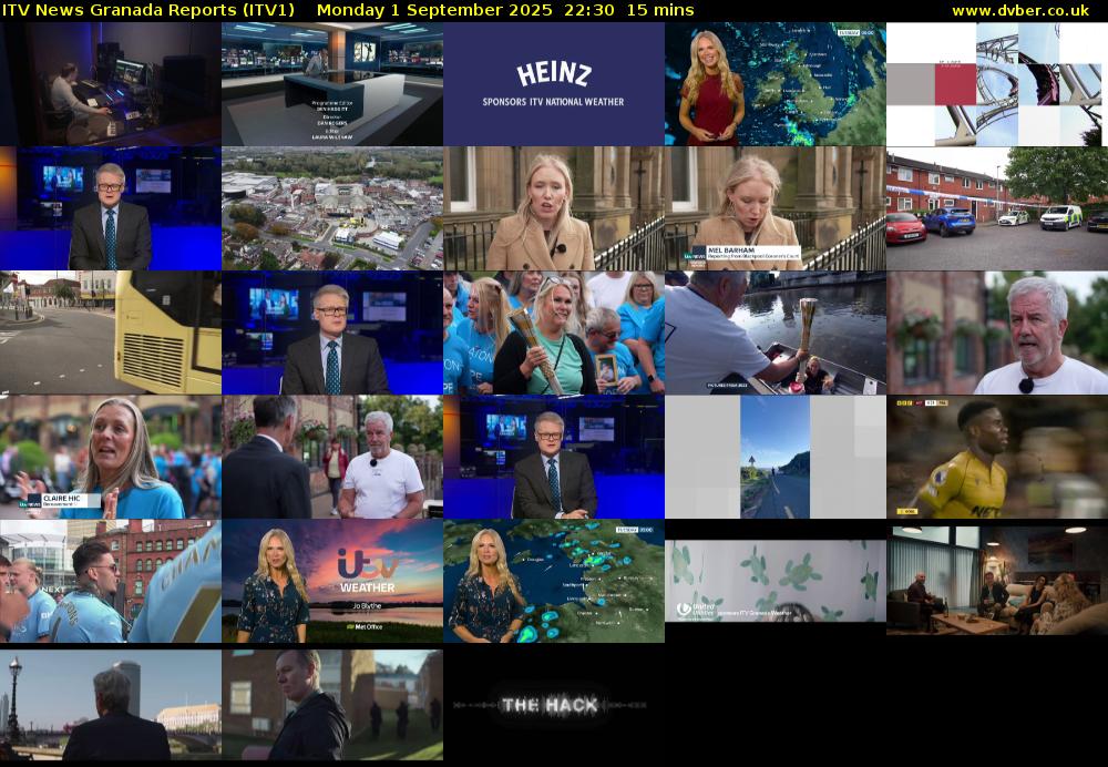 ITV News Granada Reports (ITV1) Monday 1 September 2025 22:30 - 22:45