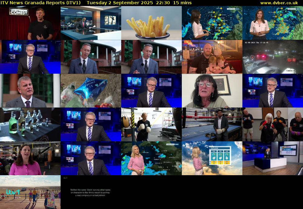 ITV News Granada Reports (ITV1) Tuesday 2 September 2025 22:30 - 22:45