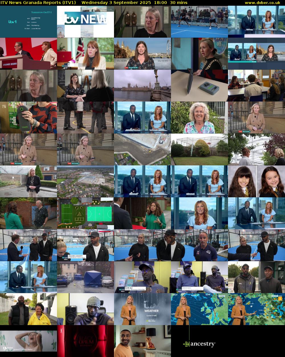 ITV News Granada Reports (ITV1) Wednesday 3 September 2025 18:00 - 18:30