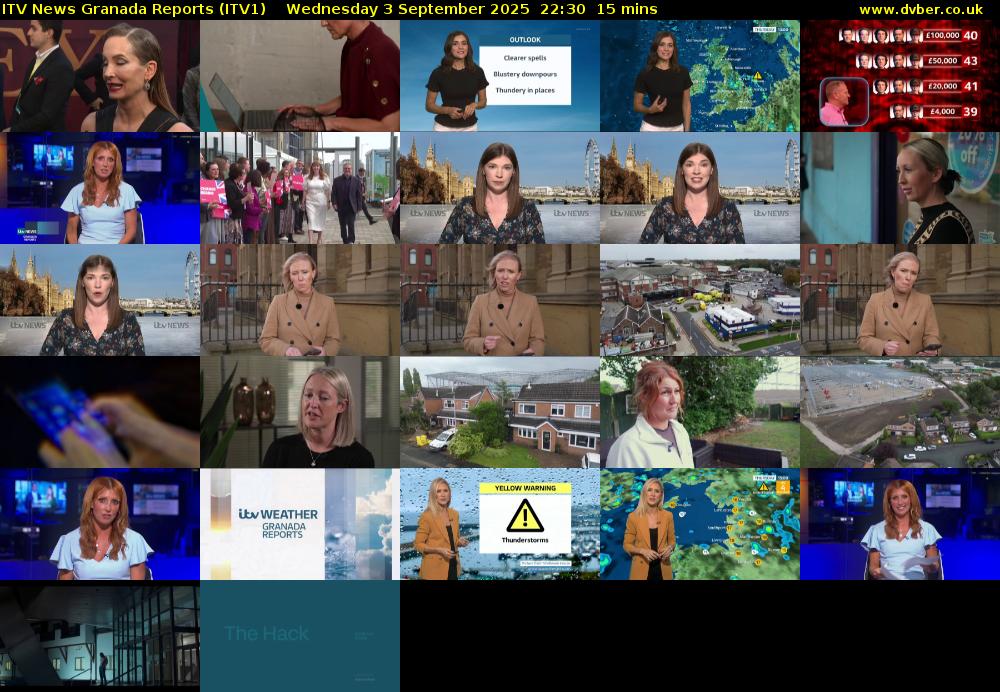 ITV News Granada Reports (ITV1) Wednesday 3 September 2025 22:30 - 22:45