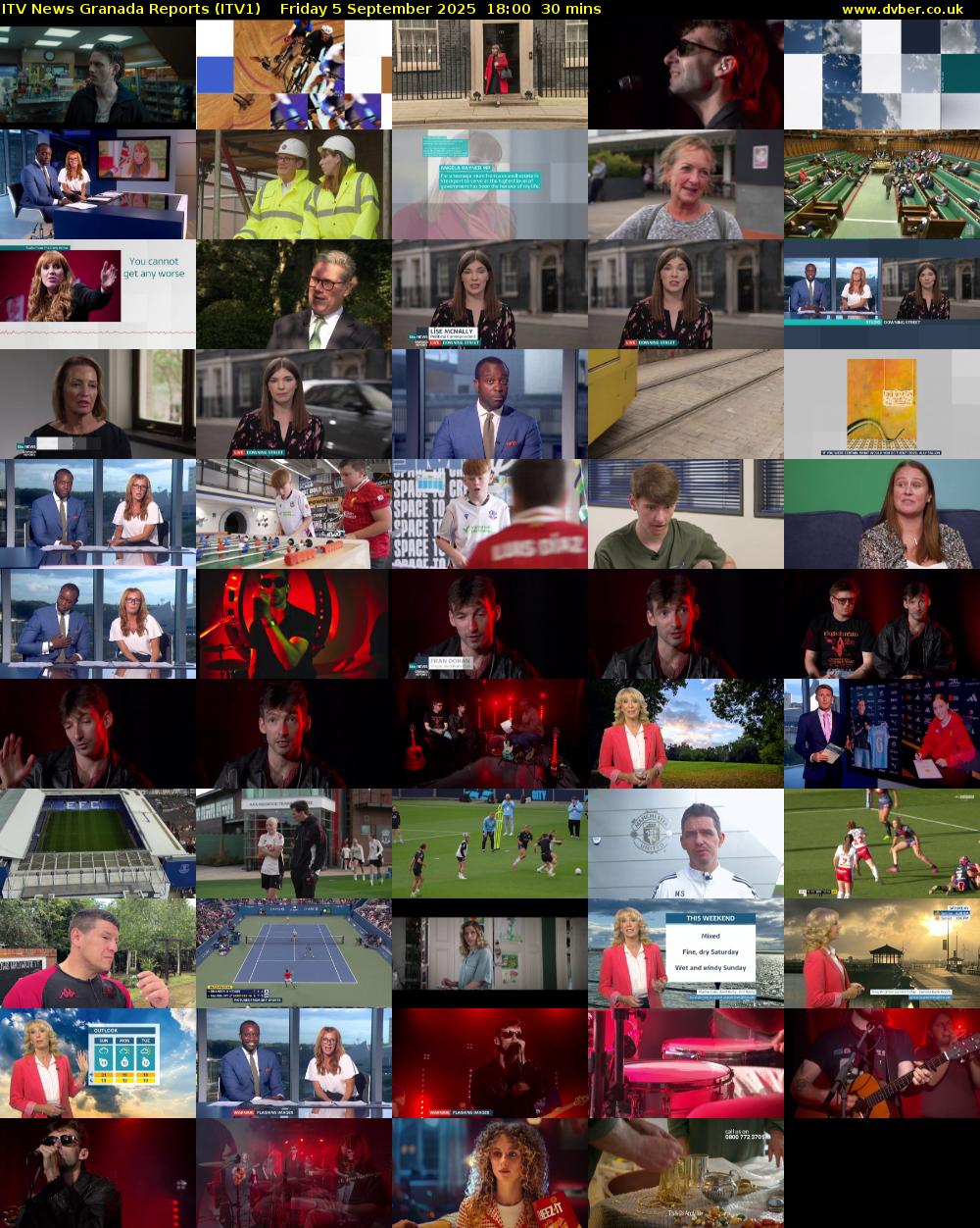 ITV News Granada Reports (ITV1) Friday 5 September 2025 18:00 - 18:30