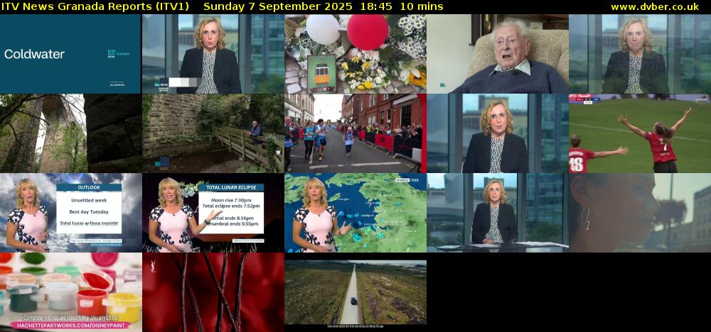 ITV News Granada Reports (ITV1) Sunday 7 September 2025 18:45 - 18:55
